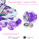 thumbnail image 5 of Patines Rollers 4 Ruedas Ajustables Con Luces Led Niñas, 5 of 5