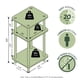 thumbnail image 3 of Mesa auxiliar Furinno JUST de 3 niveles con estantes abiertos, color blanco (espresso), 3 of 9
