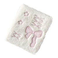 Magideal - Álbum De Tarjetas Fotográficas De Felpa De Dibujos Animados A6, Portatarjetas Fotográficas, Carpeta De Tarjetas Fotográficas A6 Para Libro De Visitas Blanco Y Rosa