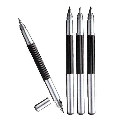 Bothyi - 4 Uds. Pluma De Grabado De Carburo De Tungsteno Portátil Pluma De Grabado De Vidrio