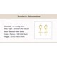 thumbnail image 2 of Aretes HESHPAWS S925 Sterling Silver Cross Diamantados Plata, 2 of 3