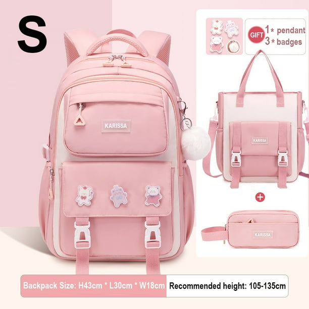 School Backpacks For Teenagers Kawaii Girls Backpack for School Elementary Student Bag Child Girl Bookbag with Tuition Tote Bag