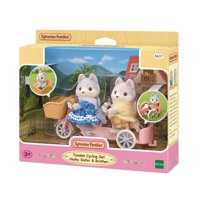 Sylvanian Families - Set Hermano Hermana Husky Bicicleta 5637