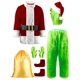 thumbnail image 1 of Disfraz de Papá Noel verde PrettyFirst para Halloween, adulto, 8 unidades, 1 of 7