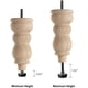 thumbnail image 4 of Niveladores Para Muebles Con Rosca 3 8 16 Y Patas Ajustables, 4 of 7