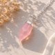 thumbnail image 1 of Maxi Cuarzos y piedras naturales con cadena 925 rosa 40 mm, 1 of 2