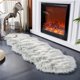 thumbnail image 3 of Alfombra EasyJoy de Piel Sintética de Oveja 61x183 cm Gris Claro, 3 of 7