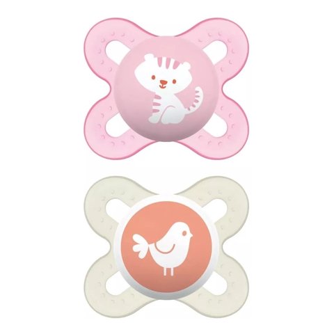 Mam - 2 Chupetes Silicona Start 0 Meses Mezcla