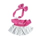 thumbnail image 5 of Vestido De Mu?eca, Accesorios De Fotografía De Moda, Cómodo, Suave, Bricolaje, Ropa De Mu?eca De Peluche De 20 Cm, Rosa, Rojo Y Blanco, 5 of 5