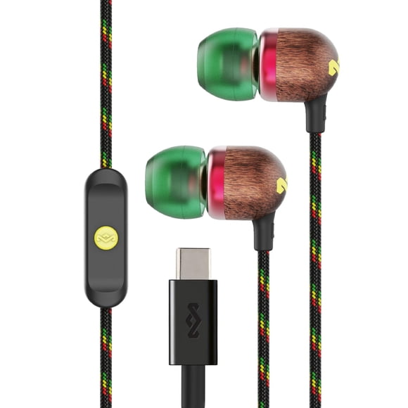 Audífonos Marley Smile Jamaica USB-C con cable de 9,2 mm y micrófono