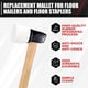 thumbnail image 4 of Mallet C&T de caucho blanco para pisos con cabezal reemplazable, 4 of 7