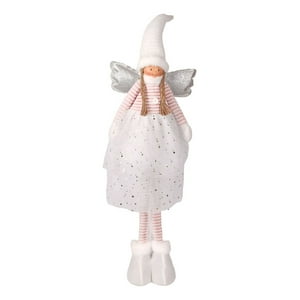 Genérico - Decoración Ángel Navidad De Pie 79 Cm Trenzado Estrella Jhn