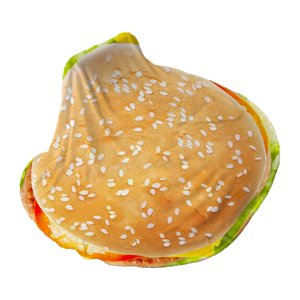 Magideal - Manta De Franela, Manta De Hamburguesa Redonda Para Niños Adultos, Manta Suave Y Divertida Para Navidad, Cumpleaños, Chales De Oficina, Siesta De 180Cm