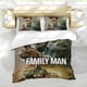 thumbnail image 5 of El Hombre de Familia Conjunto de sábanas temático, trío de piezas, cómodo y amigable con la piel, diseño único, regalo de decoración para el hogar para familiares, amigos y fans, 90 cm * 190 cm, 5 of 6
