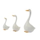 thumbnail image 1 of 3 Estatuas De Pato, Esculturas De Jardín De Resina Blanca Para Escritorio, Balcón, Mueble De TV, 1 of 5