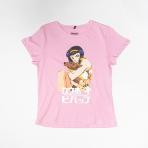 Polera Mujer You Cowboy Bebop Rosado