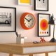 thumbnail image 2 of Reloj de Pared JONES CLOCKS Redondo 27 cm Naranja Vintage Retro, 2 of 5