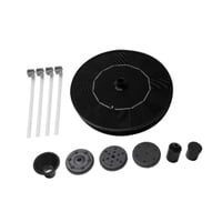 Magideal - Bomba De Fuente Solar Para Baño De Pájaros De 1 W, Bomba De Fuente Solar Para Baño De Pájaros Con 6 Boquillas Para Jardín, Estanque, Piscina, Pecera,