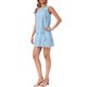 thumbnail image 4 of INSPIRE CHIC Vestido de Encaje para Mujer con Ojal Floral Sin Mangas Verano Casual Línea A Mini Vestidos XL Azul, 4 of 6