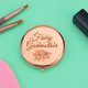 thumbnail image 5 of Espejo compacto de maquillaje Mwphuy para madrinas en color oro rosa, 5 of 7