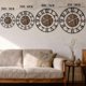 thumbnail image 2 of Reloj de pared Tixmtry 51 cm Retro decorativo silencioso de madera, 2 of 7