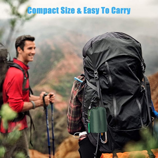 Saco de dormir de emergencia con paracord, manta térmica ultraligera e impermeable para emergencias de camping, senderismo y mochilerismo.