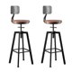thumbnail image 1 of pack 2 Taburete Silla Bar Cocina Piso Alto Madera Metal Estilo Industrial, 1 of 10