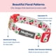 thumbnail image 2 of Collar de perro Blueberry Pet con flores turquesas y rosas para perros pequeños, 2 of 8
