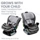thumbnail image 5 of Silla de Auto Convertible Poplar Glacier Gris, 5 of 8