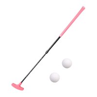 Magideal - Putter De Golf Retráctil, Mini Putter De Golf Para Hombres Y Mujeres, Ajustable Para Adultos Y Niños, Ayuda Para Práctica De Putting De Golf, Club De Rosa
