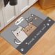 thumbnail image 1 of 1pc, Cute Cat Oil-Proof Kitchen Floor Mat - Washable, Non-Slip, Absorbent, Long Area Rug for Living Room, Bedroom, Bathroom, and Carpet Home Decor, 1 of 5