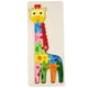 thumbnail image 5 of Rompecabezas De Números De Madera Tablero De Clasificación Bloques Juego A Juego Jirafa Montessori, 5 of 5