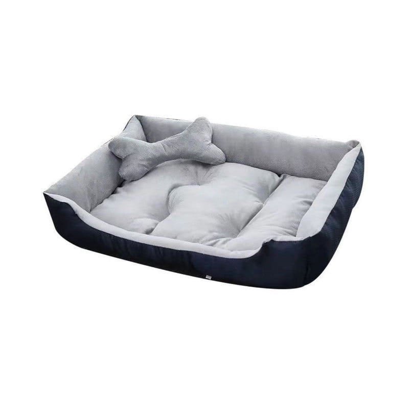 Babyluna - Cama Para Mascotas Xl Con Juguete Máxima Comodidad Gris