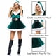 thumbnail image 3 of Vestido de Papá Noel para Papá Noel de Costume Leg Avenue, color verde, talla XL, 3 of 4