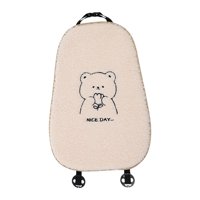 Magideal - Suministros De Cojines De Asiento De Coche Transpirables, Felpa De Invierno, Cálido, Antideslizante, Mano De Obra Fina, Lindo Protector De Almohadilla Respaldo De Oso