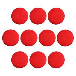 Bothyi - 10X Botones Cubiertos De Tela, Botones De Vástago De Metal Diy Para Chaquetas, Prendas De Vestir, Color Rojo