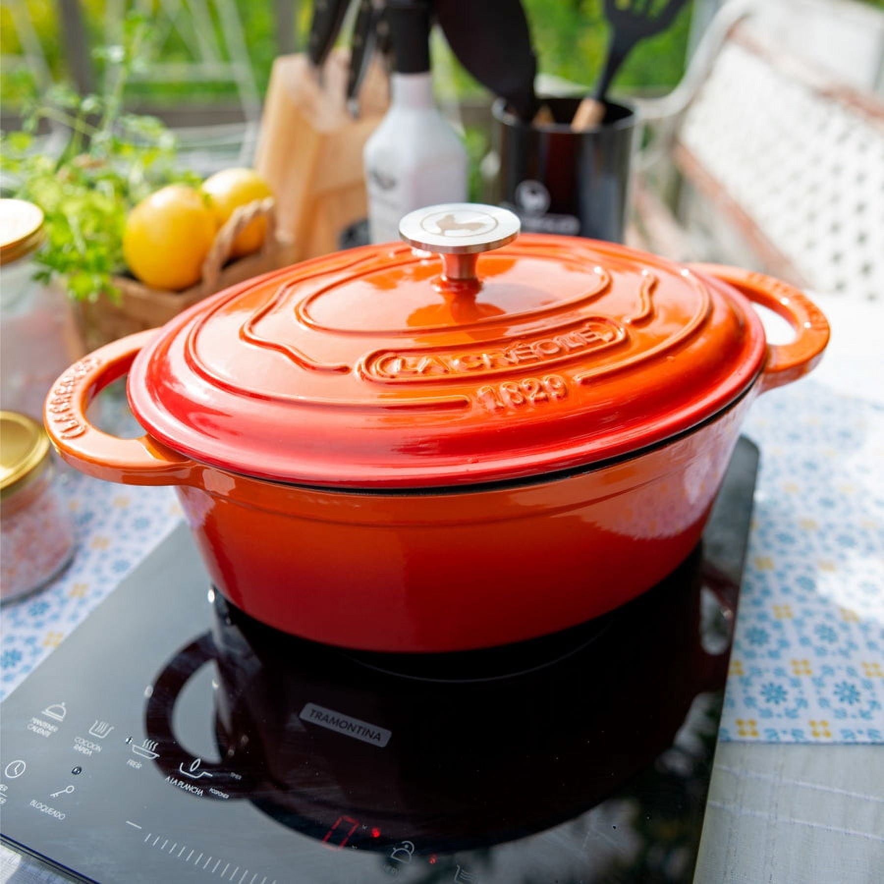 La Créole - Cacerola Naranja 29 Cms. Oval La Crèole®