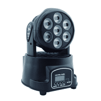 Genérico - Moving Head Mini 7 Led Rgb Lcd Dmx