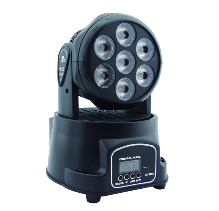 Genérico - Moving Head Mini 7 Led Rgb Lcd Dmx