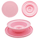 thumbnail image 3 of Plato giratorio para tartas con espátula alisadora, recta y desplazada y nivelador para tartas., 3 of 5