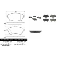 Pastillas Freno Para Auto Allied Nippon Adb0873