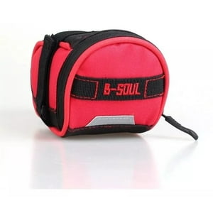 Defensor - Bolso Estuche Impermeable Para Bicicletas, Se Une Al Sillín. Color Rojo