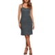 thumbnail image 2 of INSPIRE CHIC Vestidos de Mezclilla para Mujeres Regreso a Clases Abotonado Sin Mangas Cuello Corazón Midi Vestidos de Jean Azul Vintage L, 2 of 6