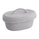 thumbnail image 3 of Cesta De Almacenamiento De Cuerda De Algodón Multiusos Cesta De Estante Para Artículos Diversos Aperitivos Gris, 3 of 6