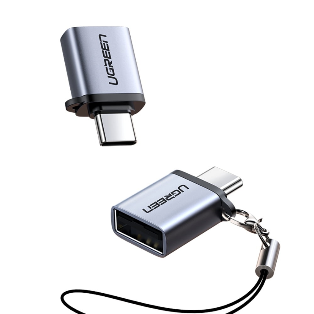 Adaptador M/h Otg Usb-c 3.1 /usb-a 3.0 Aluminio Silver Ugreen Us270