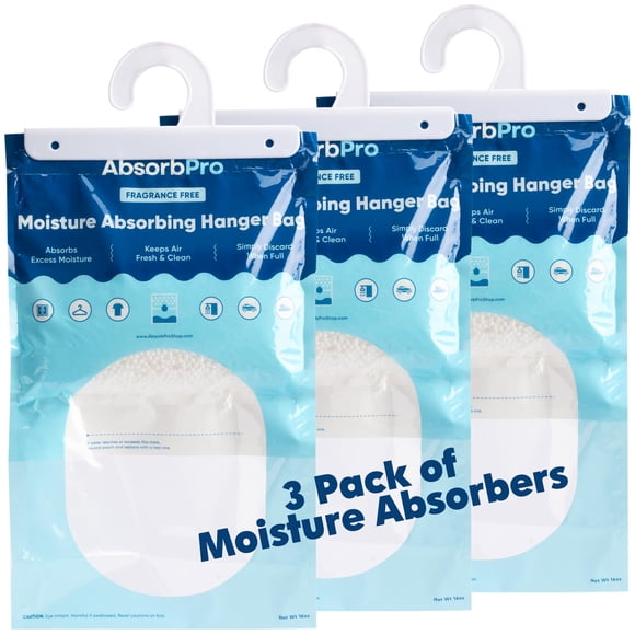 Bolsa para colgar que absorbe la humedad Absorb Pro, 16 ml, paquete de 3