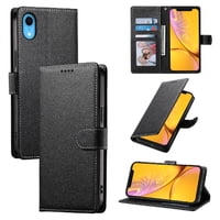 Foxdock - Funda Para Iphone Xr– Cuero Premium, 3 Ranuras Para Tarjetas, Protección Contra Impactos