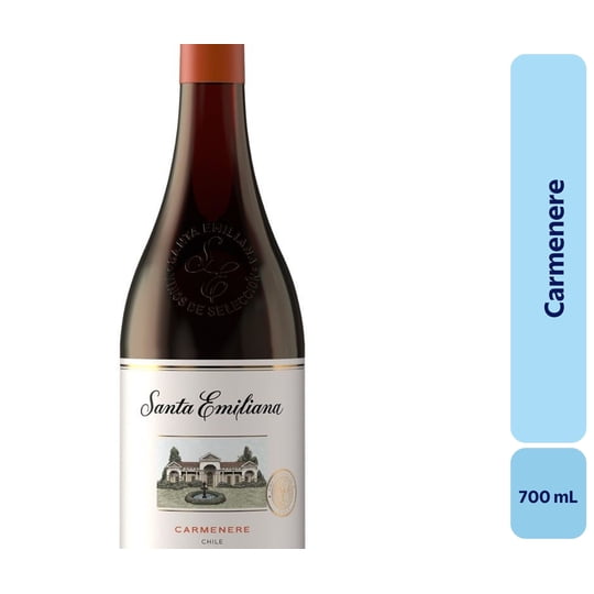 Vino Carménère Botella 700 mL Santa Emiliana