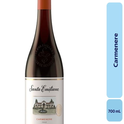 Vino Carménère Botella 700 Ml Santa Emiliana