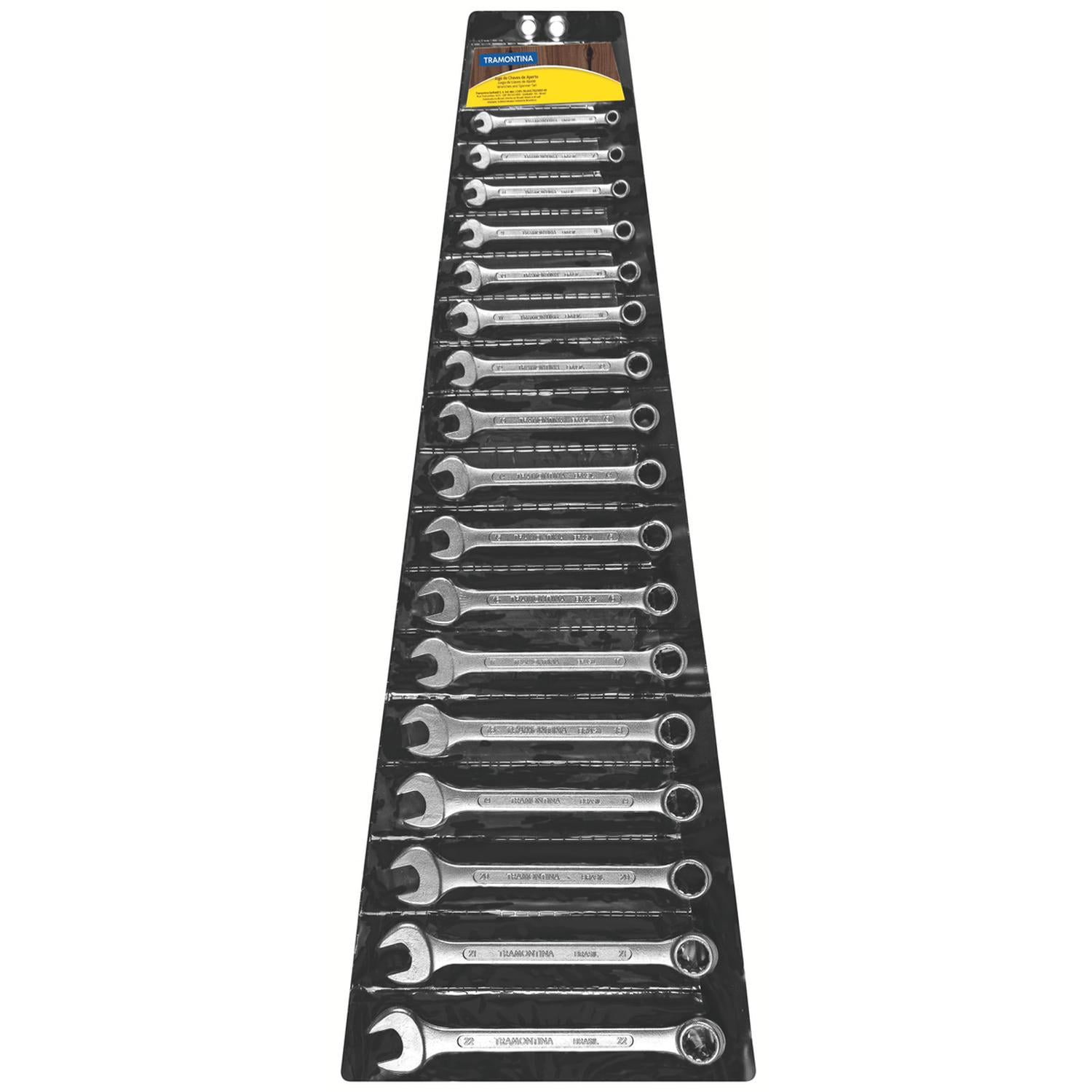 Juego De Llaves Combinadas 17 Piezas Tramontina Master Amarillo